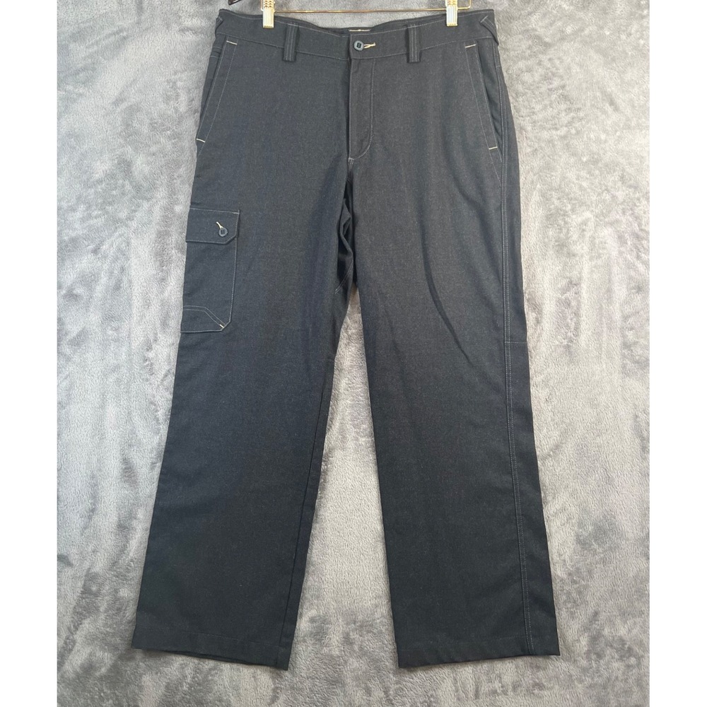 Ibex Merino Wool Cargo Pants Mens 36x31 Gray Heathered Charcoal  Hiking